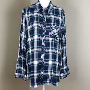 Brand new beachlunchlounge plaid shirt pine forest
